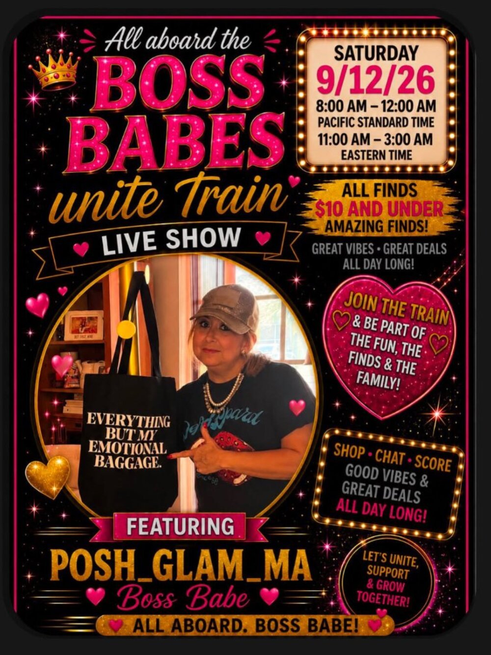 PoshGlamMa's Closet Live Show- BOSS BABES- No Emotional Baggage here!